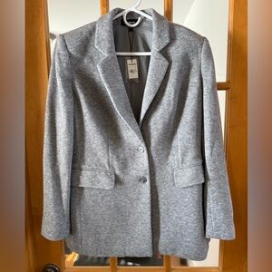 Express Gray Single-Breasted Women's Blazer